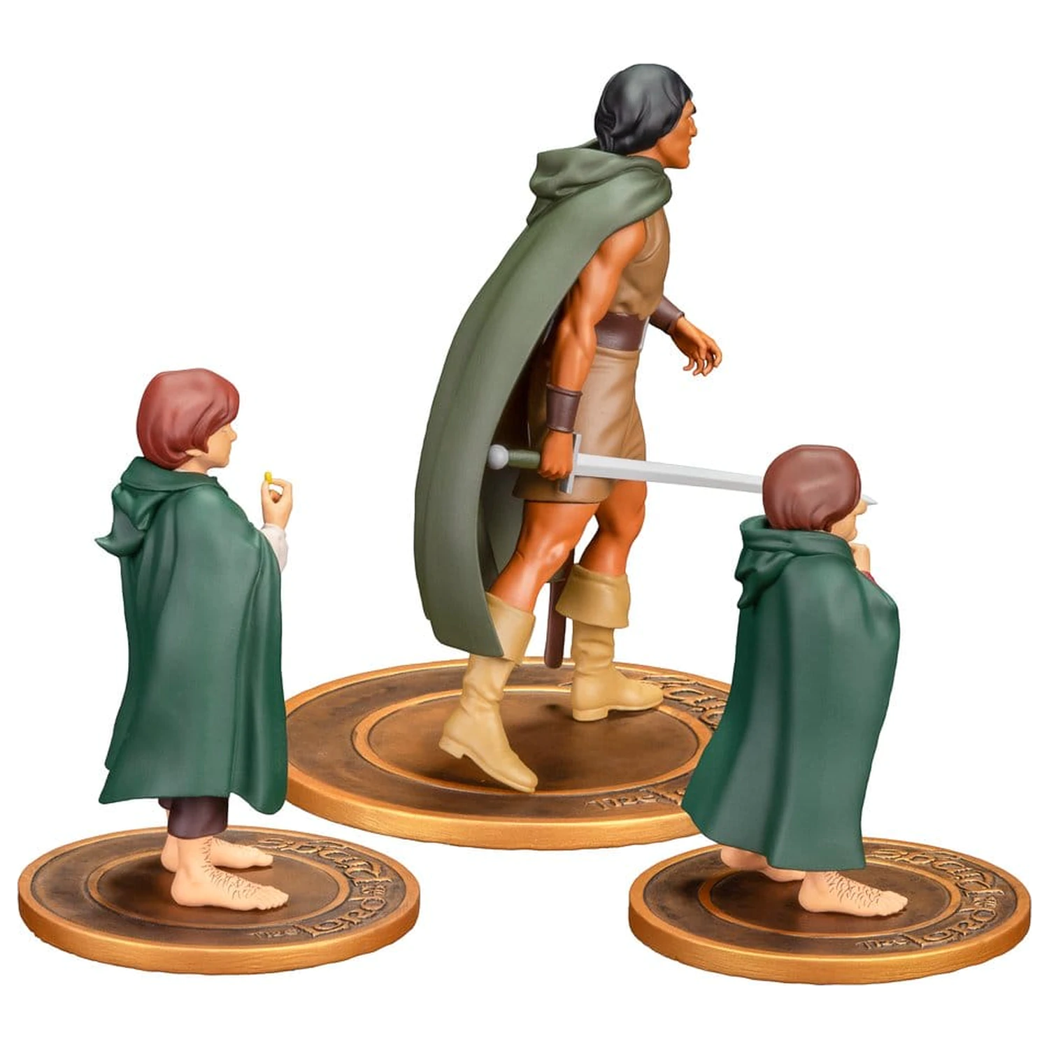 Lord of the Rings Animated Film PVC figurky, balení 3 kusů Frodo, Aragorn a Samwise fotografii produktu