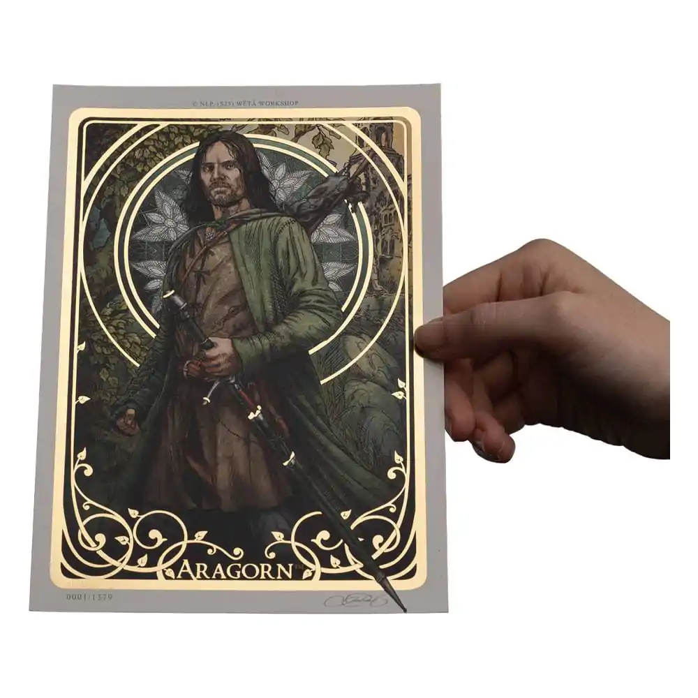 Lord of the Rings Art Print Aragorn Art Card 14 x 21 cm Limitovaná edice fotografii produktu