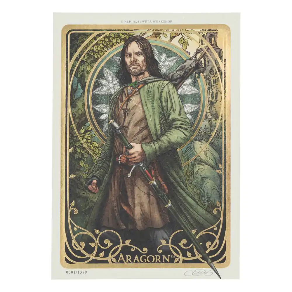 Lord of the Rings Art Print Aragorn Art Card 14 x 21 cm Limitovaná edice fotografii produktu