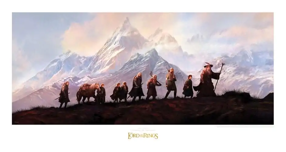 Lord of the Rings Art Print The Fellowship of the Ring: 20th Anniversary 59 x 30 cm Umělecký tisk fotografii produktu