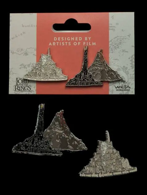 Lord of the Rings Collectors Pins 2-Pack Minas Tirith & Mt. Doom - 2 ks sběratelských odznaků fotografii produktu