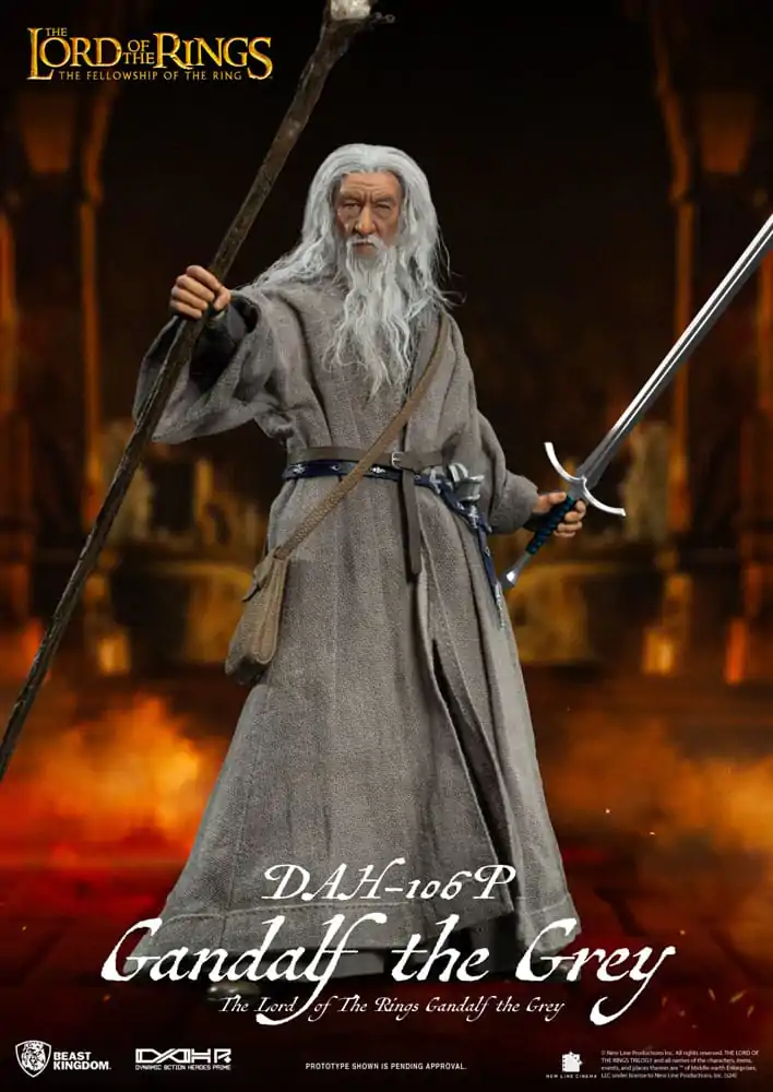 Lord of the Rings Dynamic 8ction Heroes Akční figurka 1/9 Gandalf the Grey 21 cm fotografii produktu