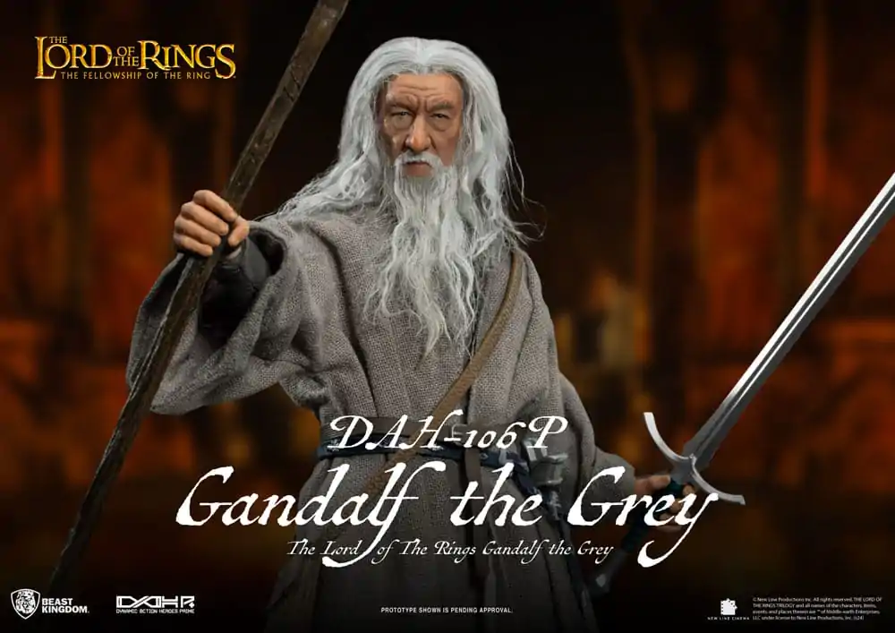 Lord of the Rings Dynamic 8ction Heroes Akční figurka 1/9 Gandalf the Grey 21 cm fotografii produktu