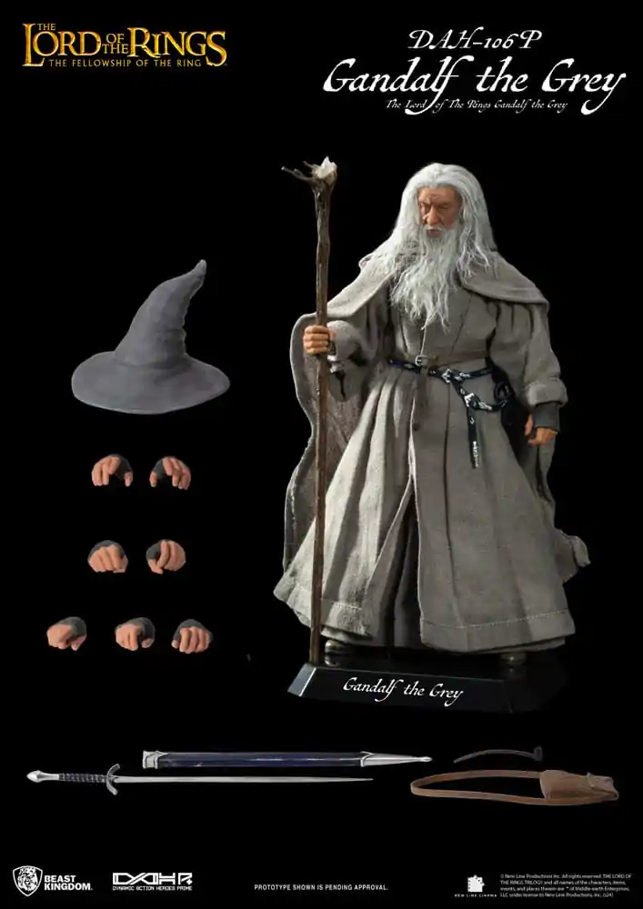 Lord of the Rings Dynamic 8ction Heroes Akční figurka 1/9 Gandalf the Grey 21 cm fotografii produktu