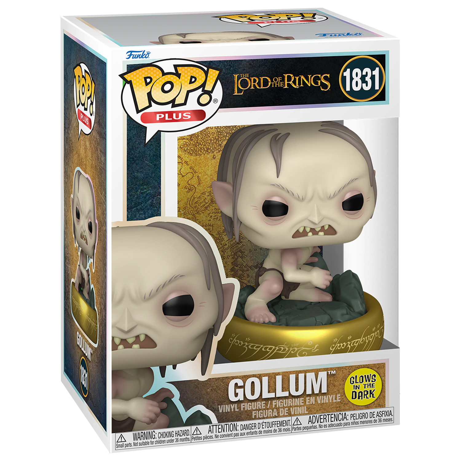 Lord of the Rings Funko POP! Plus Movies Vinylové figurky Gollum(GW) 9 cm fotografii produktu