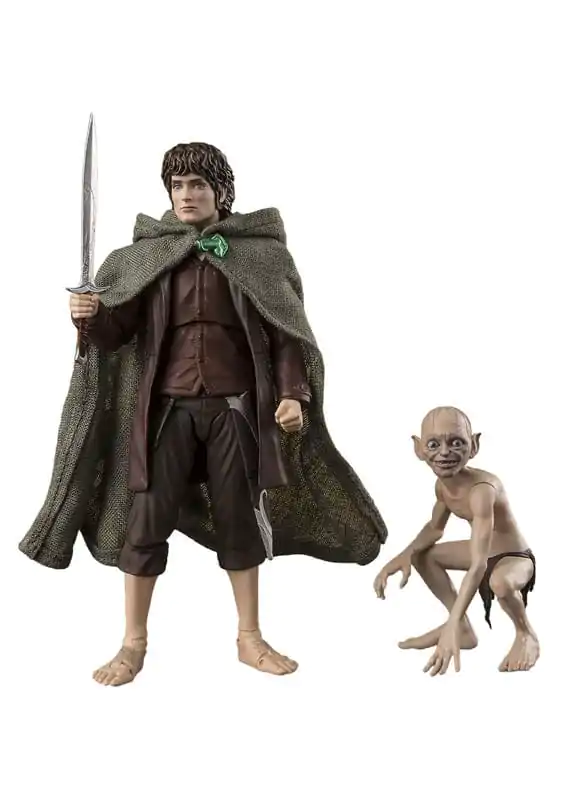 Lord of the Rings S.H. Figuarts akční figurky Frodo Baggins & Gollum fotografii produktu