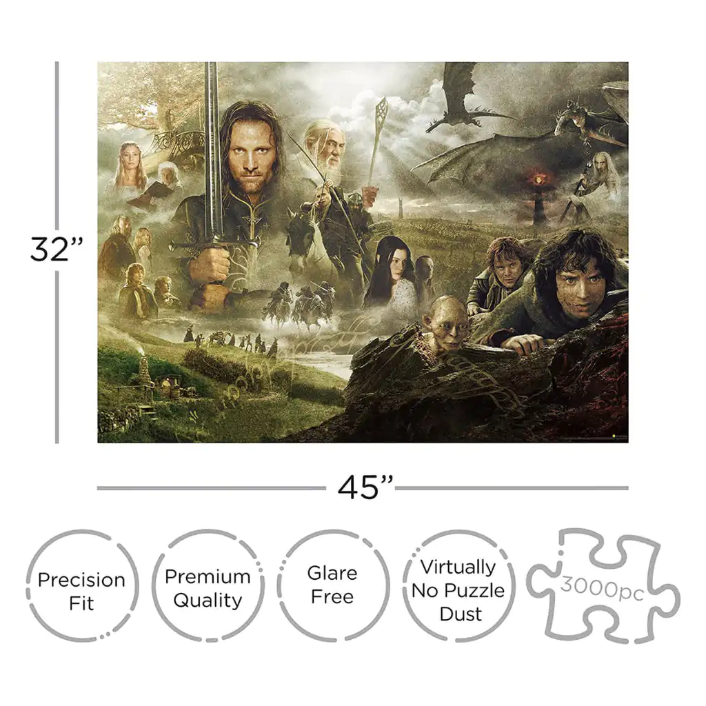 Lord of the Rings Jigsaw Puzzle Saga (Puzzle s 3000 dílky) fotografii produktu