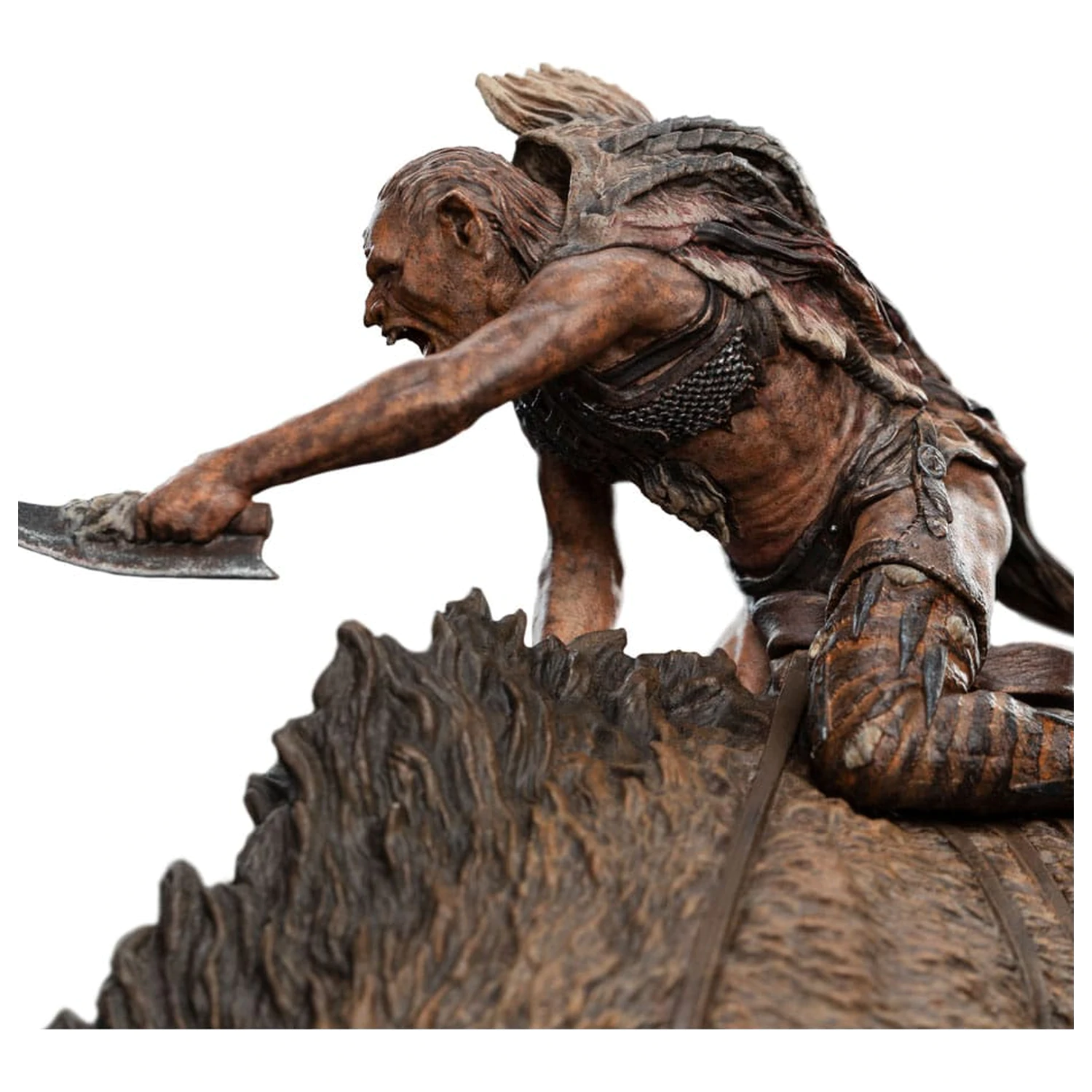 Lord of the Rings Mini socha Sharkû na Wargu 18 cm fotografii produktu