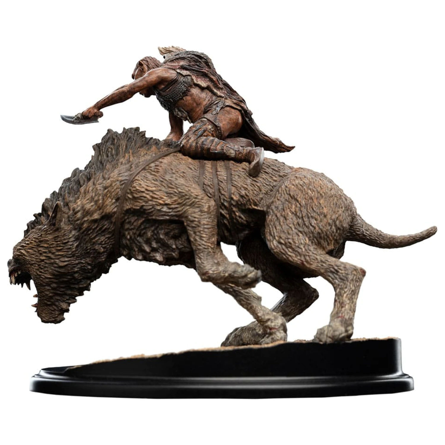 Lord of the Rings Mini socha Sharkû na Wargu 18 cm fotografii produktu