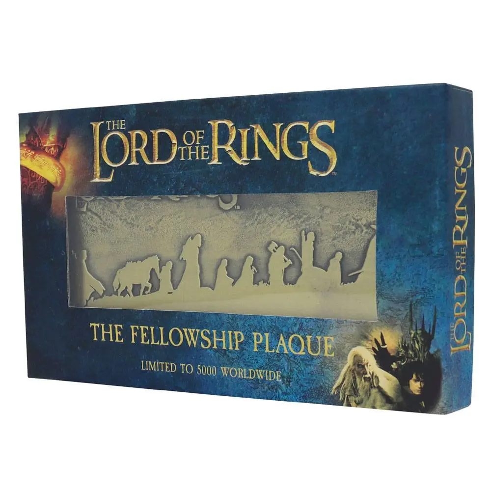 Lord of the Rings The Fellowship Plaque Limitovaná edice plakety fotografii produktu