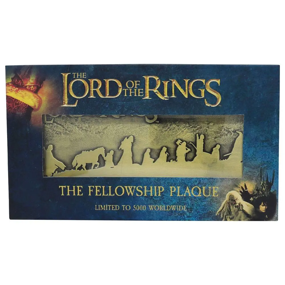 Lord of the Rings The Fellowship Plaque Limitovaná edice plakety fotografii produktu