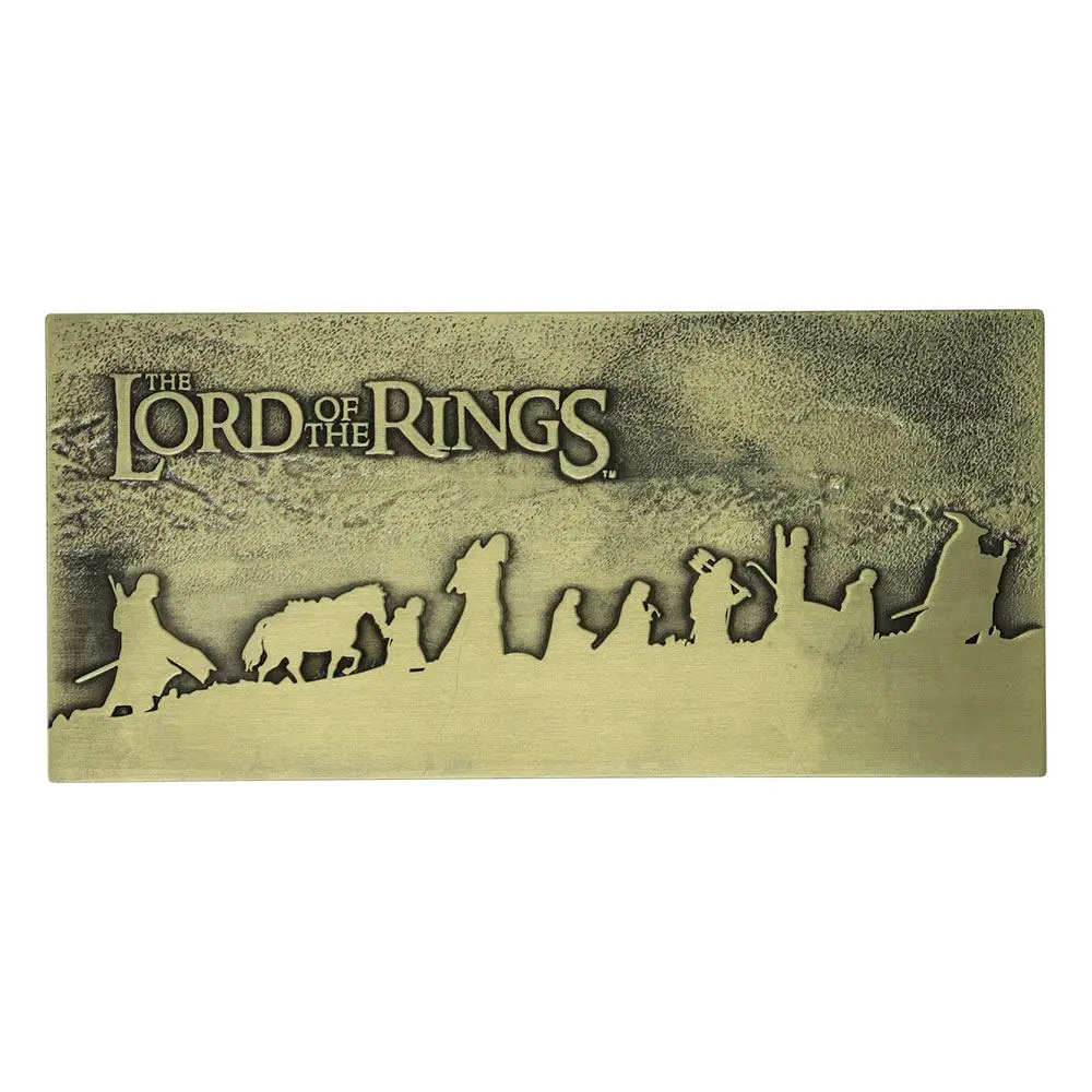 Lord of the Rings The Fellowship Plaque Limitovaná edice plakety fotografii produktu