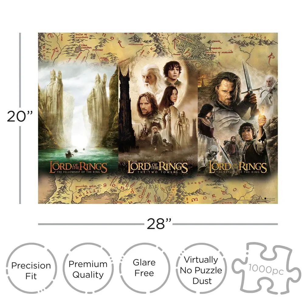 Lord of the Rings Puzzle Triptych (1000 dílků) fotografii produktu