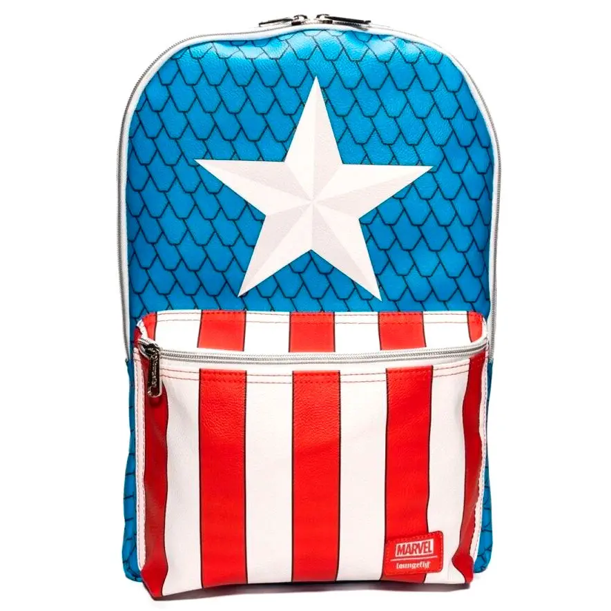 Loungefly Marvel Captain America batoh s odznakem 45 cm fotografii produktu