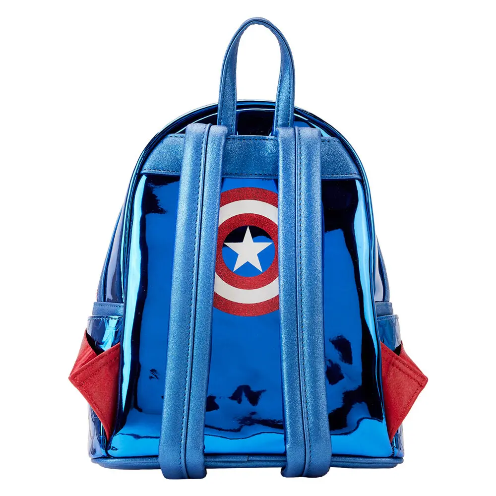 Loungefly Marvel Captain America metalický batoh 26 cm fotografii produktu