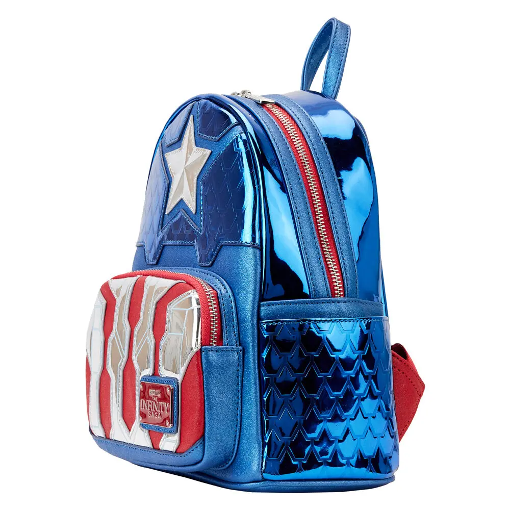 Loungefly Marvel Captain America metalický batoh 26 cm fotografii produktu