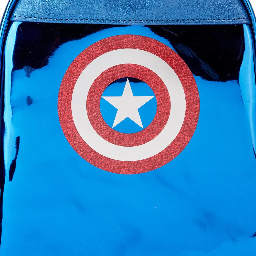 Loungefly Marvel Captain America metalický batoh 26 cm fotografii produktu