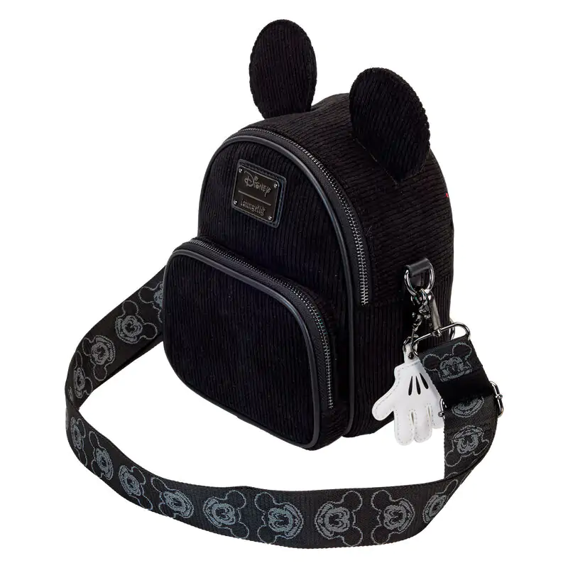 Loungefly Disney 100 Mickey Mouse Classic konvertibilní mini batoh a taška přes tělo 20cm fotografii produktu