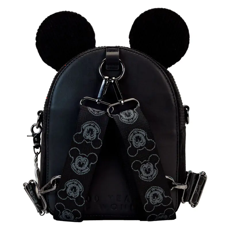 Loungefly Disney 100 Mickey Mouse Classic konvertibilní mini batoh a taška přes tělo 20cm fotografii produktu