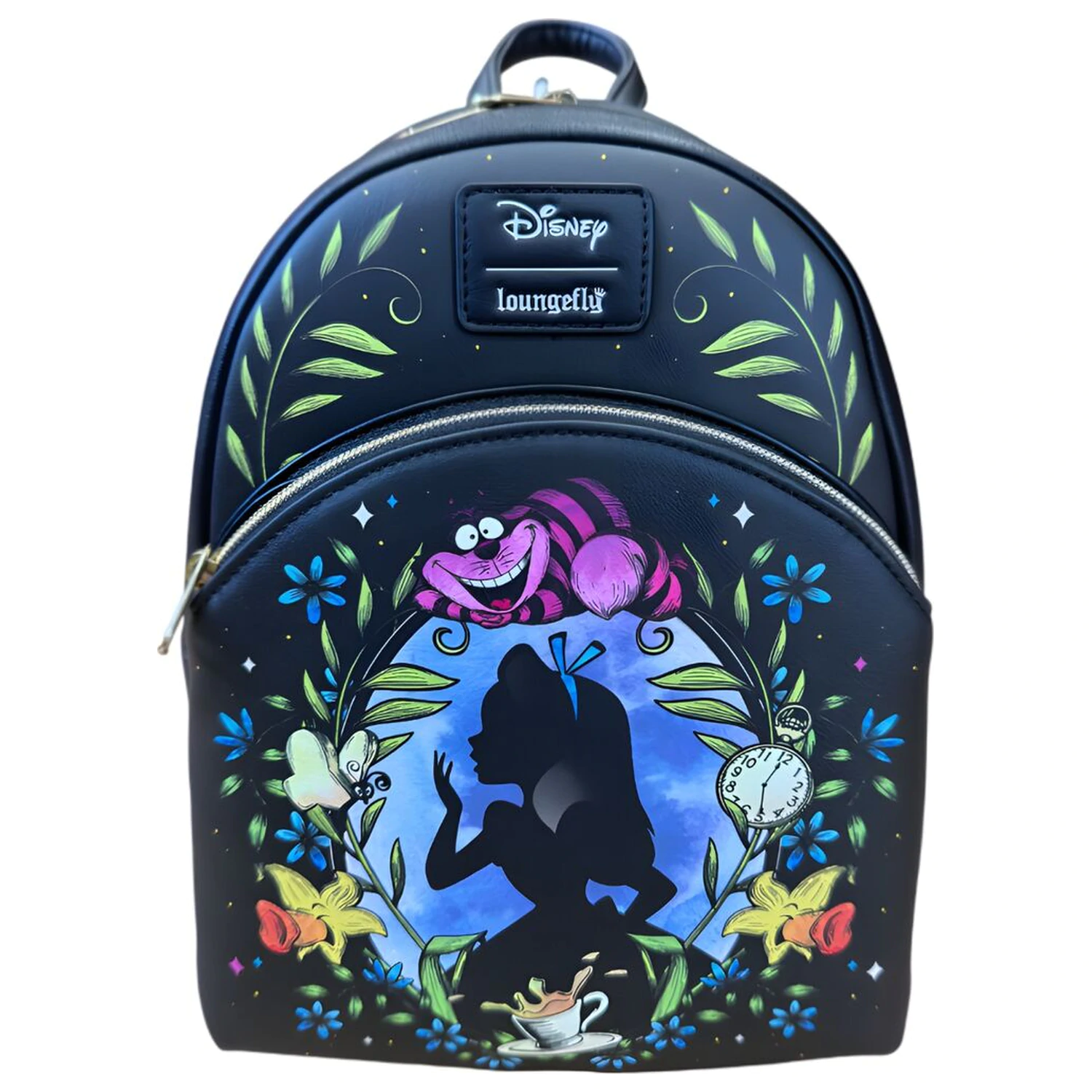 Loungefly Disney Alice In Wonderland Floral Glow Collection batoh 26cm fotografii produktu
