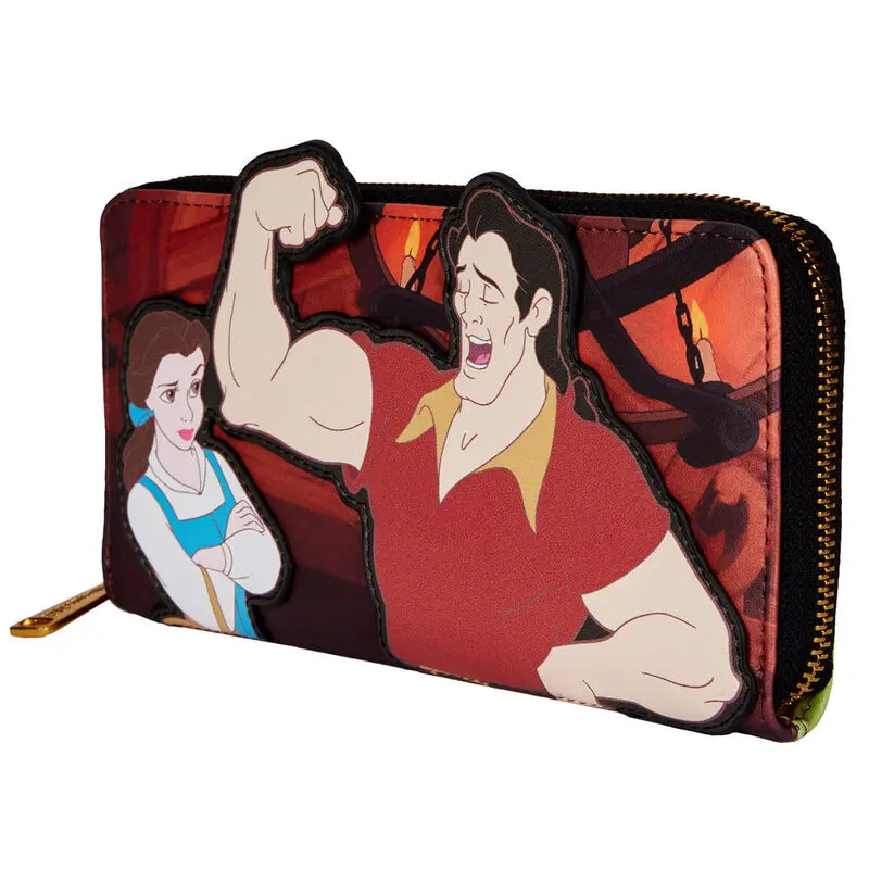 Loungefly Disney Kráska a zvíře Villains Gaston Scene peněženka fotografii produktu