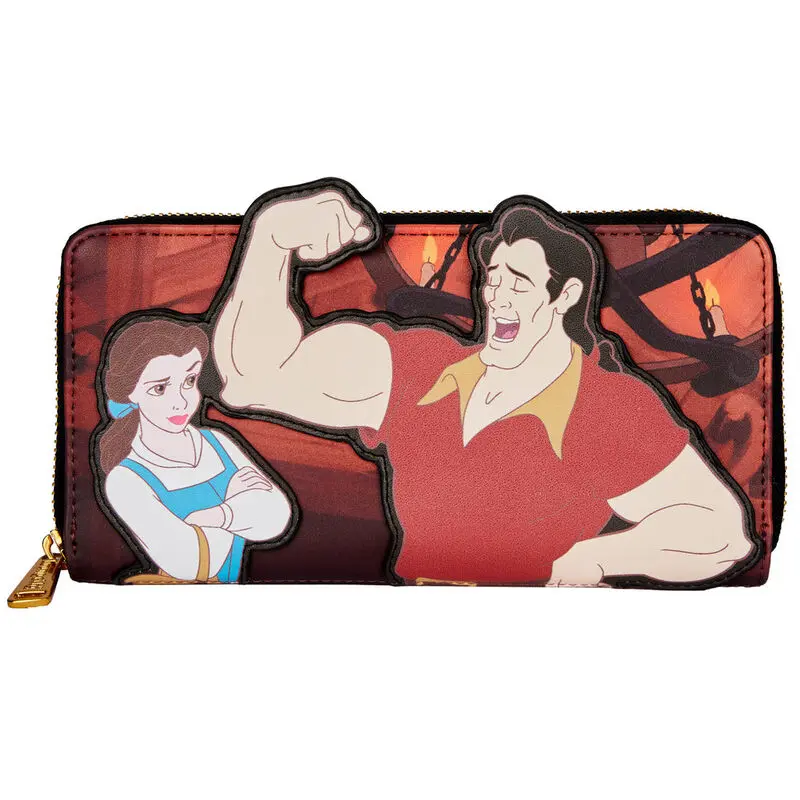 Loungefly Disney Kráska a zvíře Villains Gaston Scene peněženka fotografii produktu