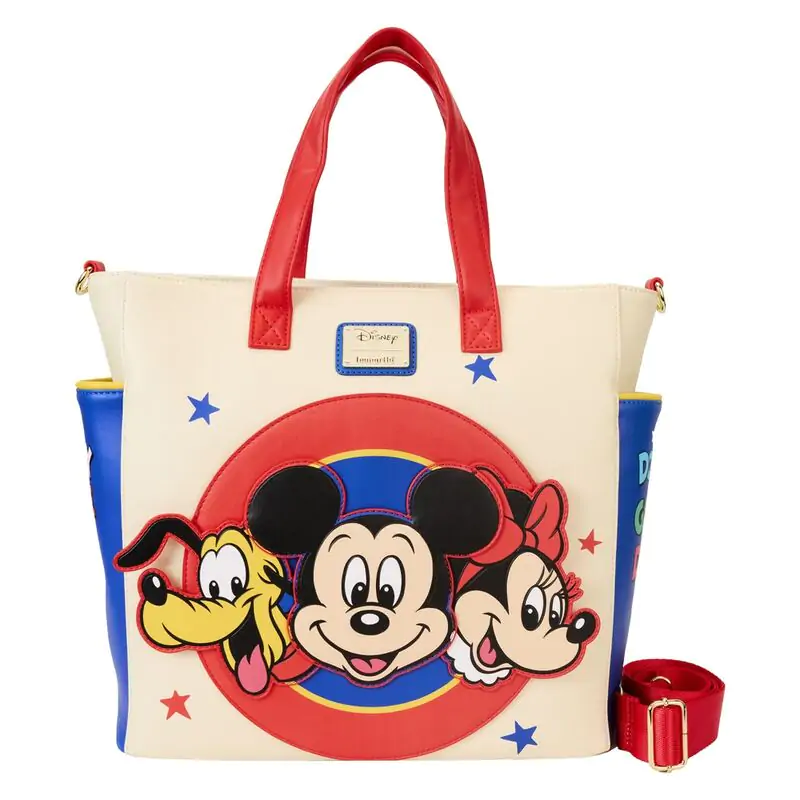 Loungefly Disney Classic Mickey and Friends konvertibilní batoh taška fotografii produktu