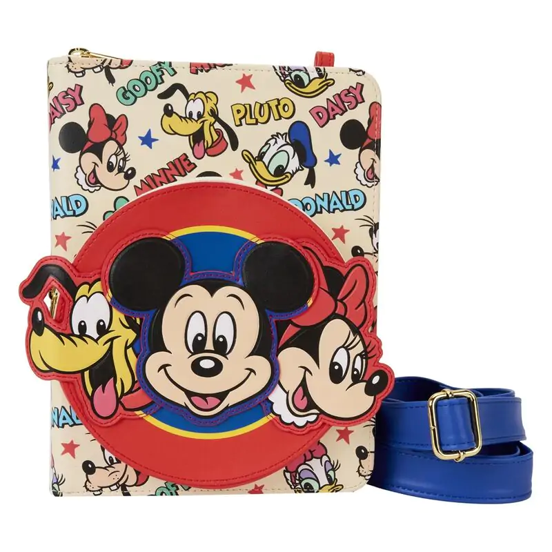 Loungefly Disney Classic Mickey and Friends crossbody notebook fotografii produktu