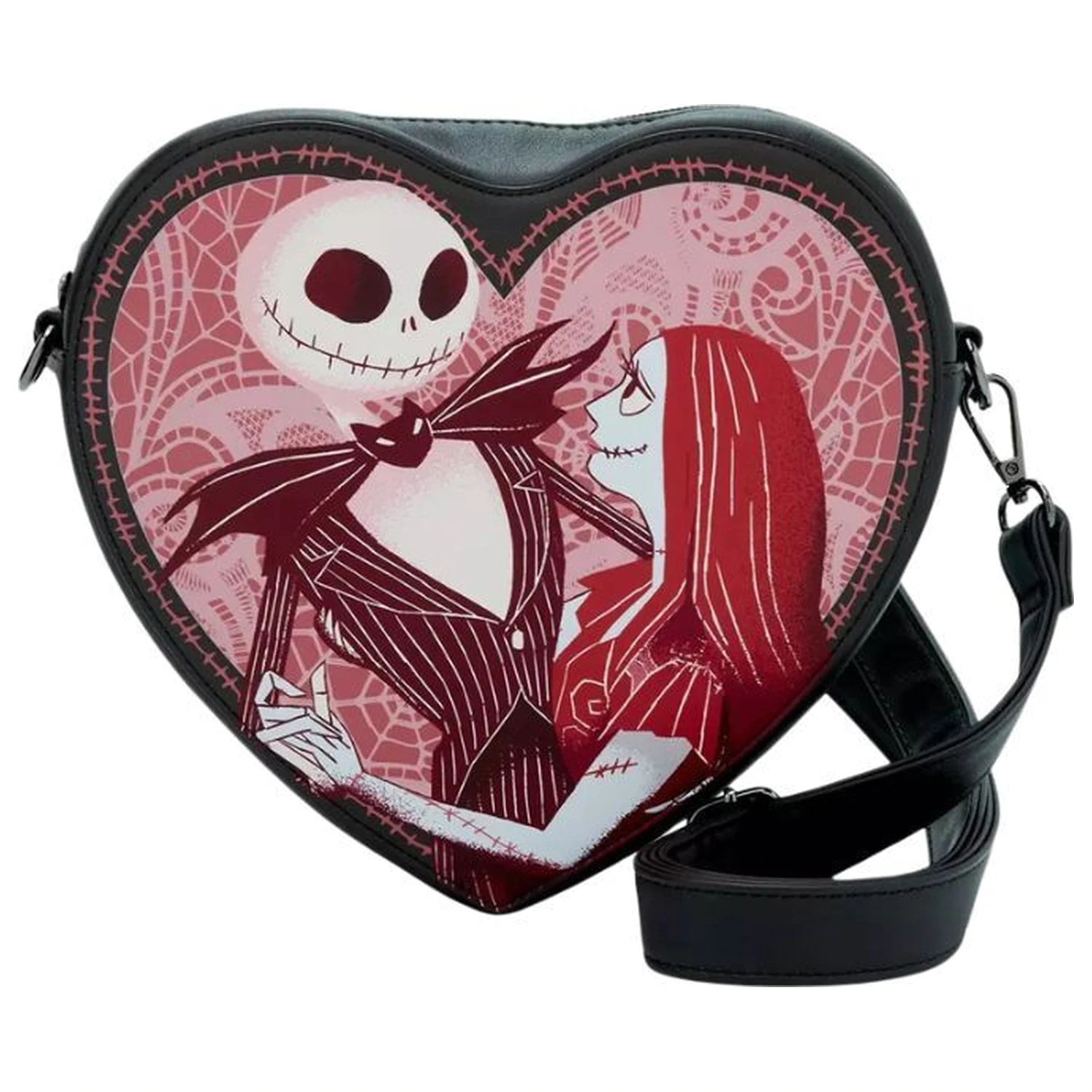 Loungefly Disney Jack And Sally taška přes rameno fotografii produktu