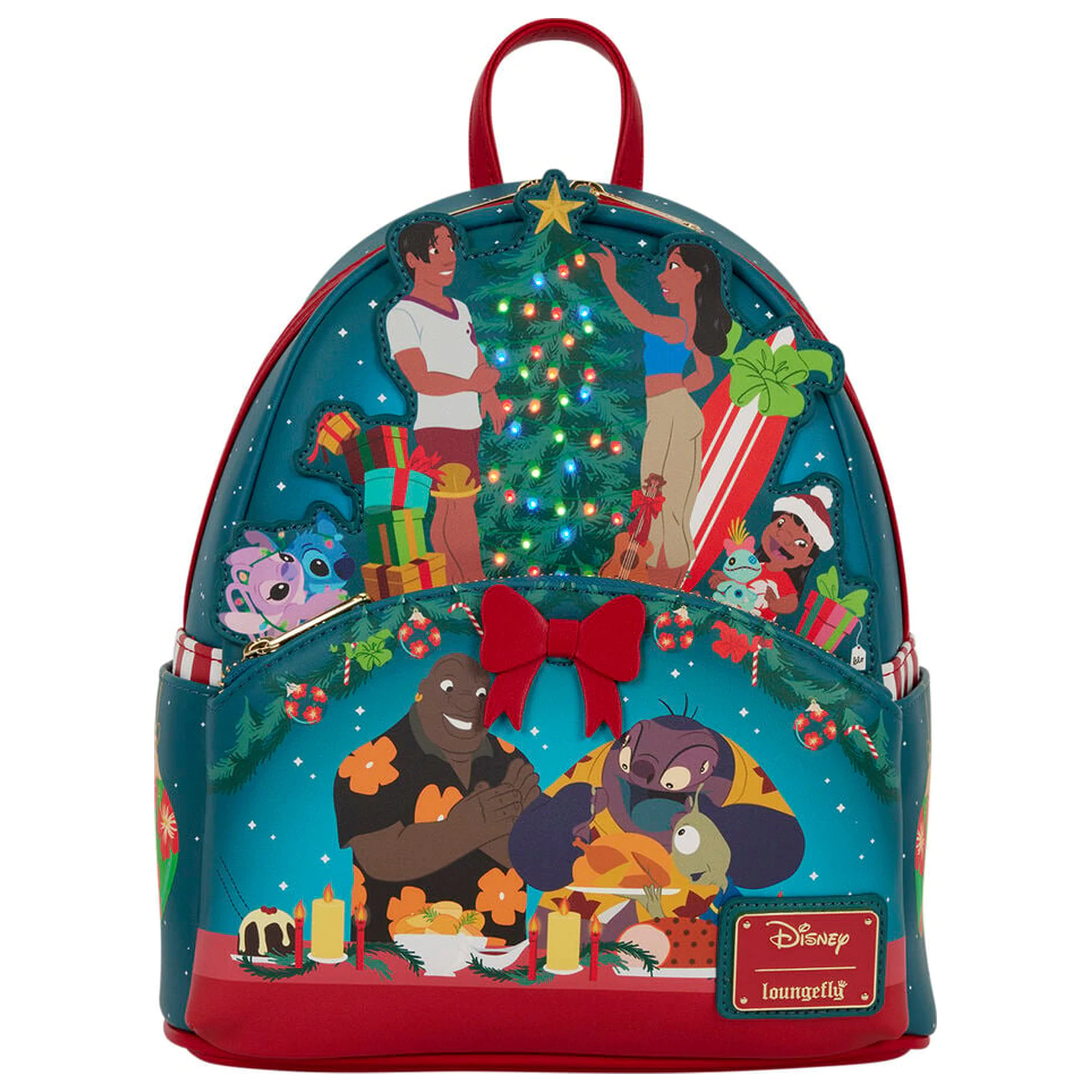 Loungefly Disney Lilo & Stitch Holiday Stitch batoh 26 cm fotografii produktu