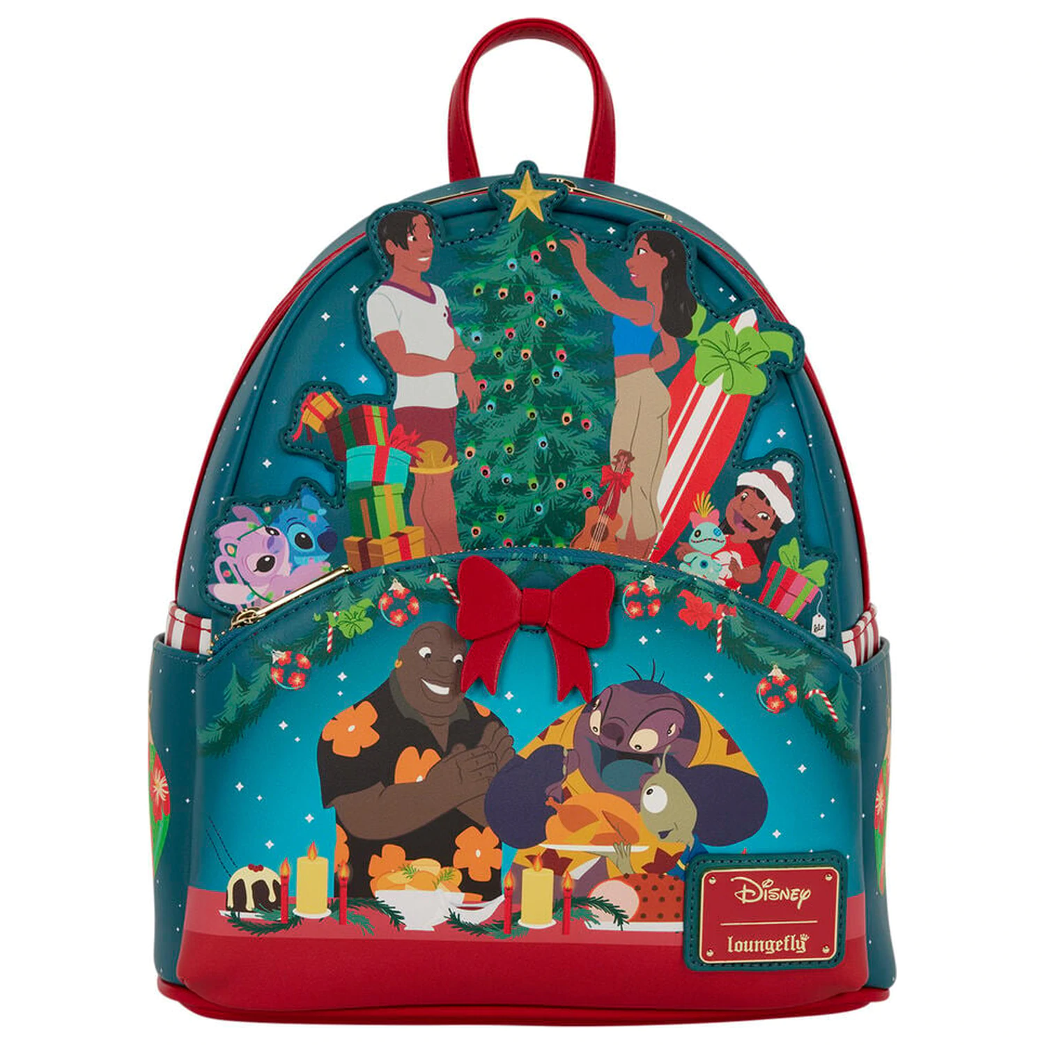 Loungefly Disney Lilo & Stitch Holiday Stitch batoh 26 cm fotografii produktu