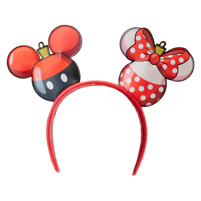 Loungefly Disney Mickey & Minnie Vánoční čelenka s oušky fotografii produktu