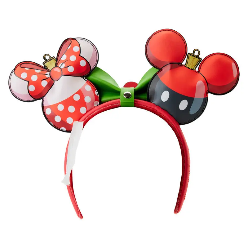 Loungefly Disney Mickey & Minnie Vánoční čelenka s oušky fotografii produktu