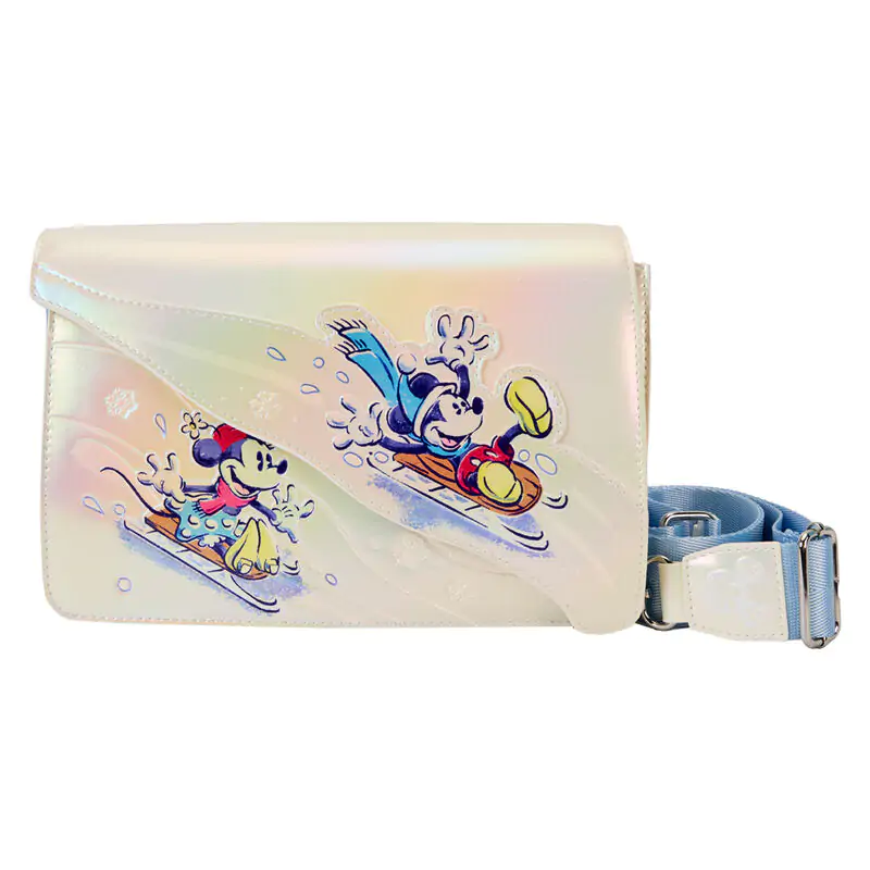 Loungefly Disney Mickey and Friends zimní říše divů taška přes rameno fotografii produktu