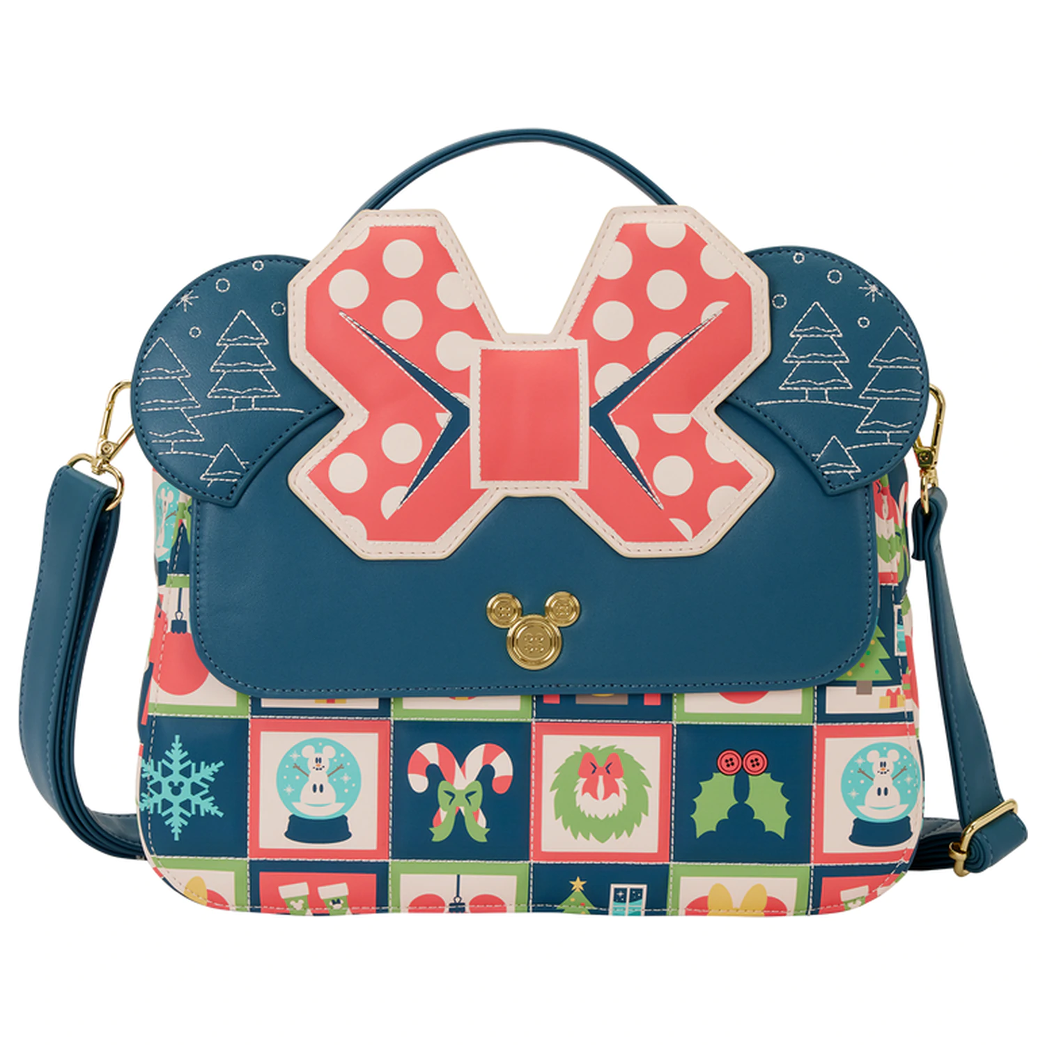 Loungefly Disney Mickey Holiday taška přes rameno fotografii produktu