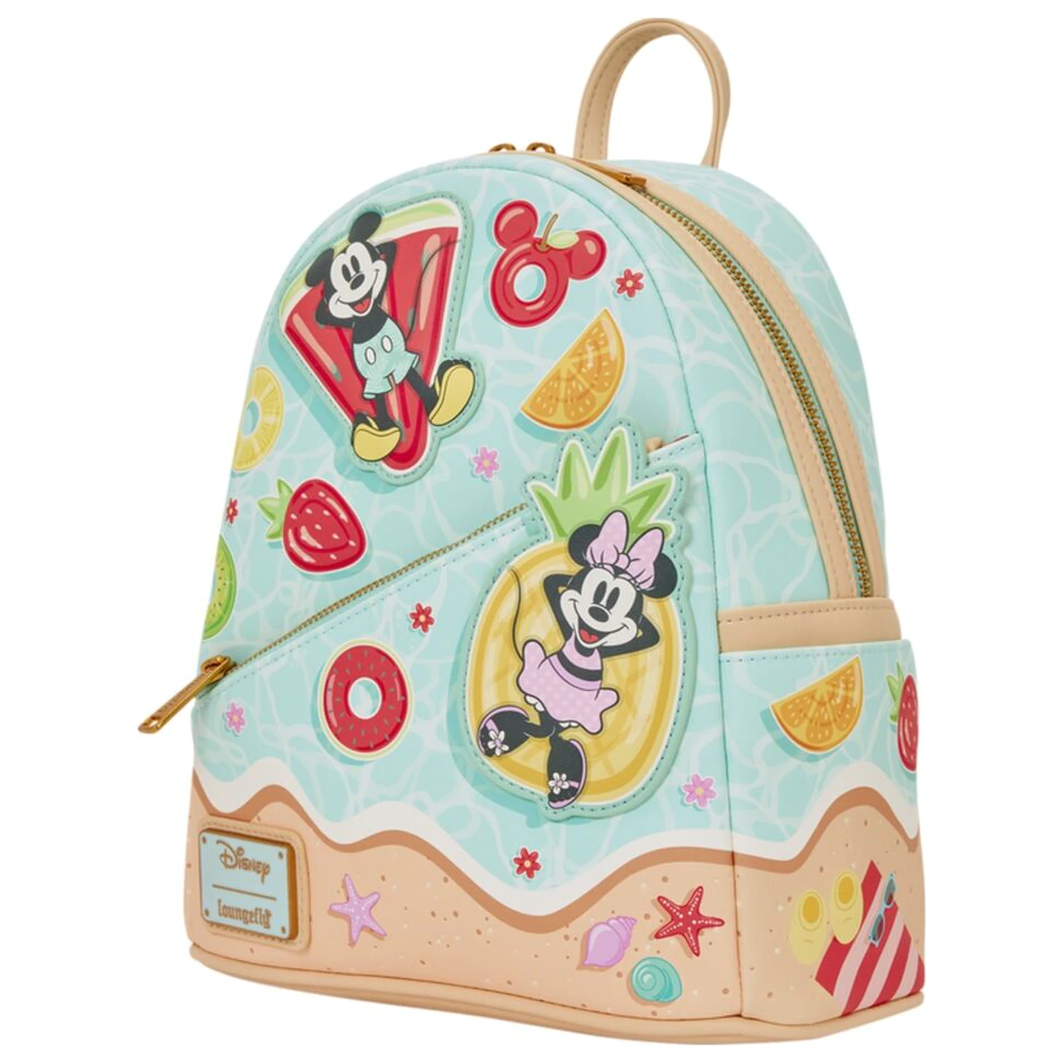 Loungefly Disney Mickey & Minnie Beach Fun batoh 26cm fotografii produktu