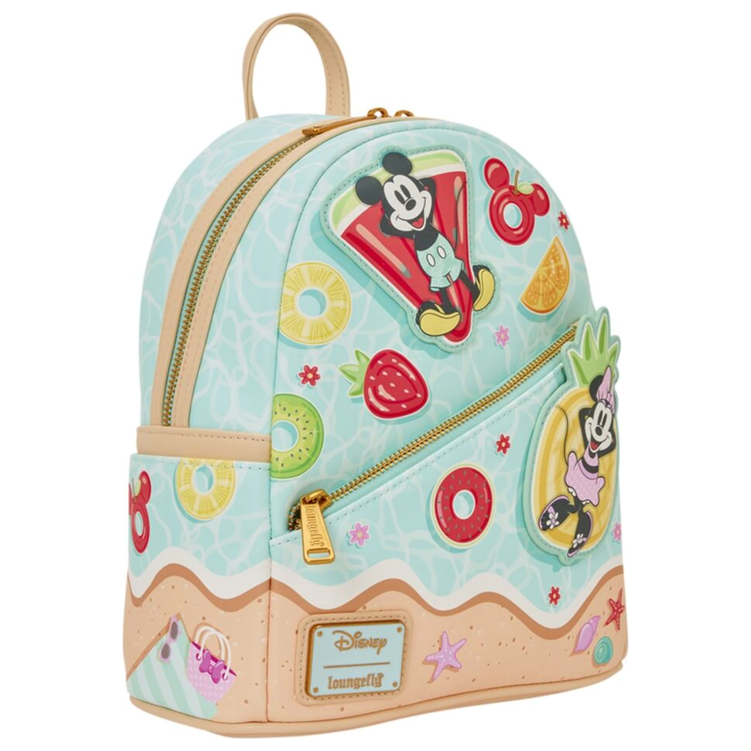 Loungefly Disney Mickey & Minnie Beach Fun batoh 26cm fotografii produktu