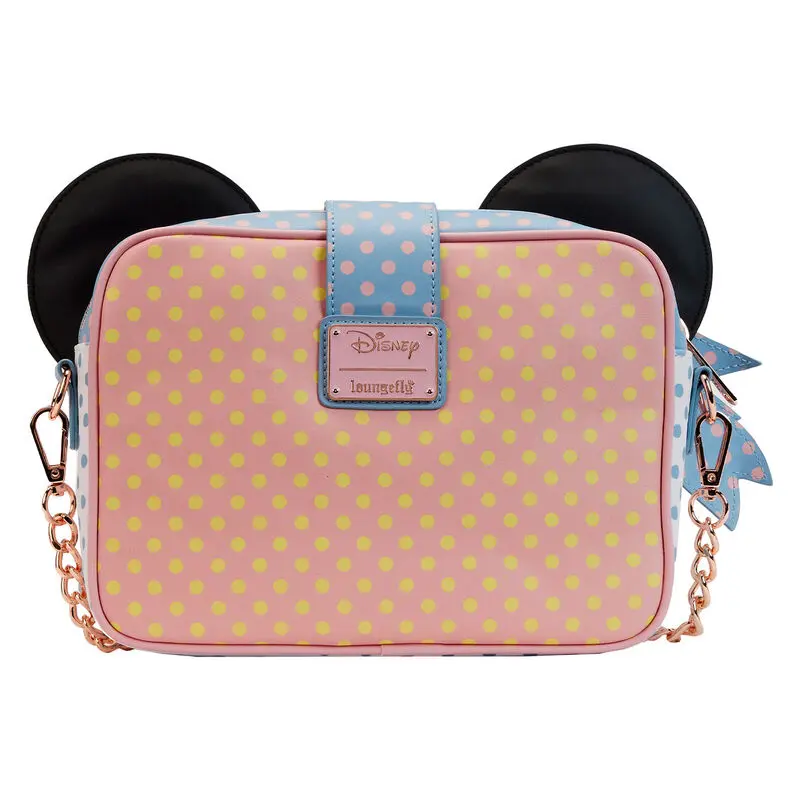 Loungefly Disney Minnie Mouse Pastel Polka Dot crossbody taška fotografii produktu