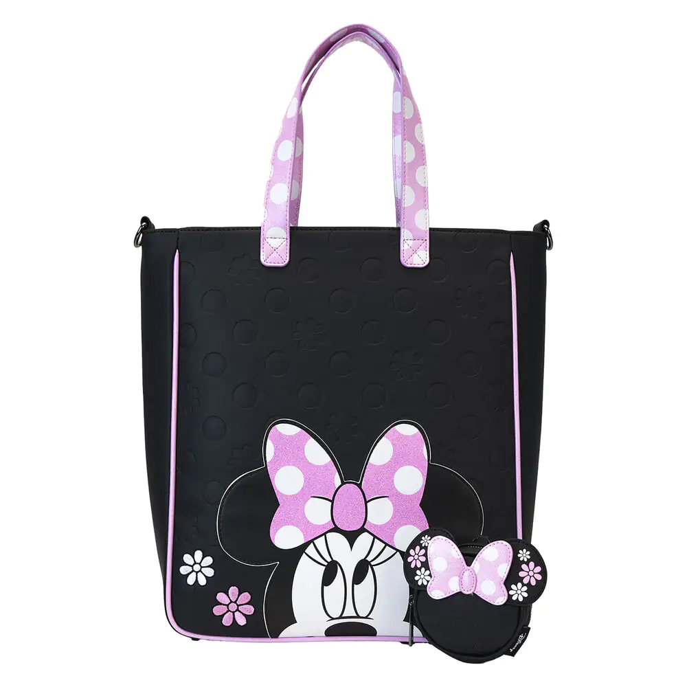 Loungefly Disney Minnie Floral Rock the Dots nákupní taška s pouzdrem na mince fotografii produktu