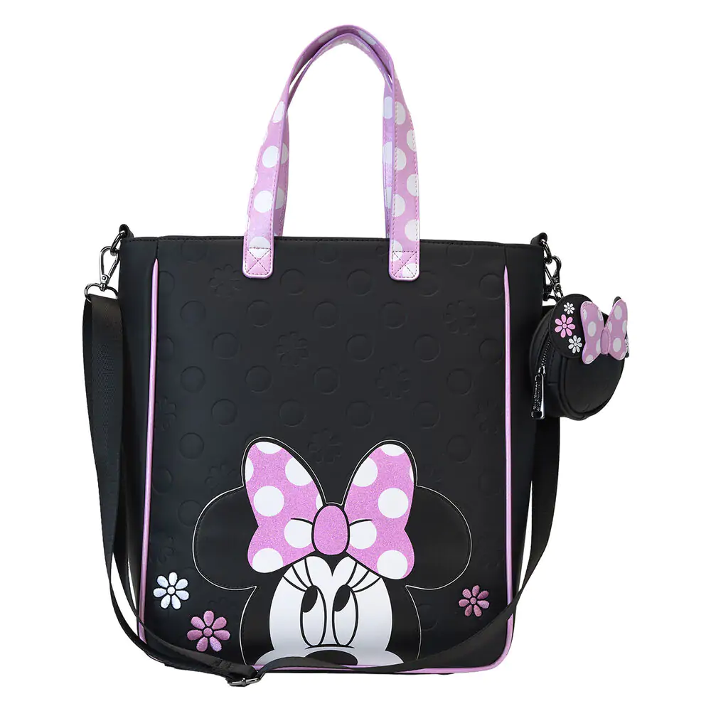 Loungefly Disney Minnie Floral Rock the Dots nákupní taška s pouzdrem na mince fotografii produktu