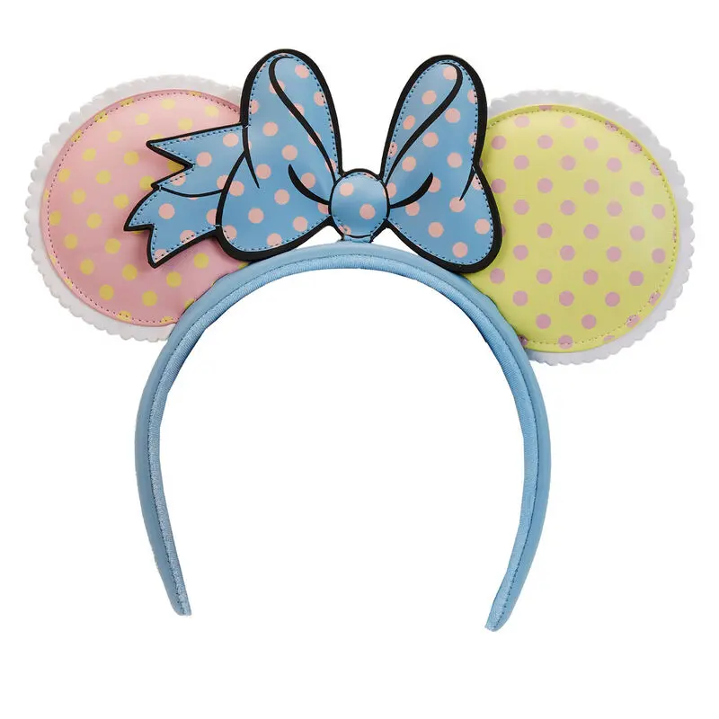 Loungefly Disney Minnie Mouse Pastel Polka Dot čelenka s oušky fotografii produktu