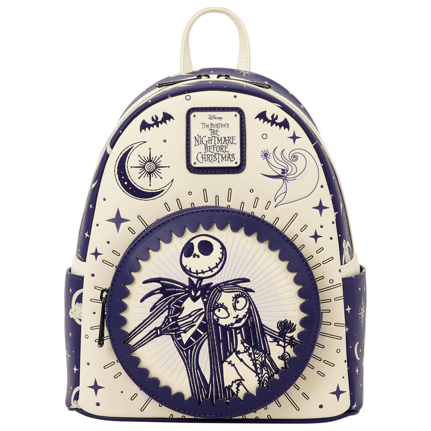 Loungefly Disney Nightmare Before Christmas Jack Skellington & Sally Night Sky batoh 26cm fotografii produktu