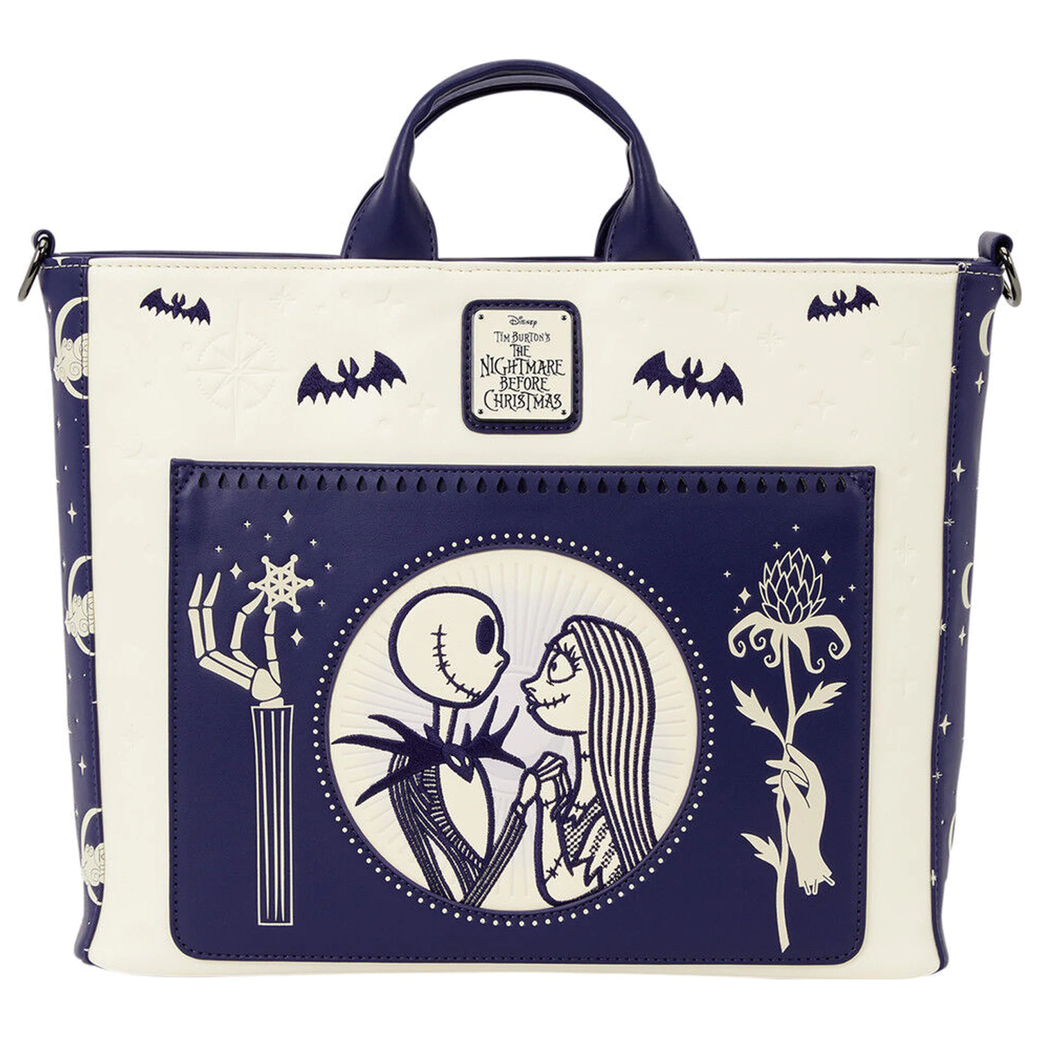 Loungefly Disney Nightmare Before Christmas Jack Skellington & Sally Night batoh taška fotografii produktu
