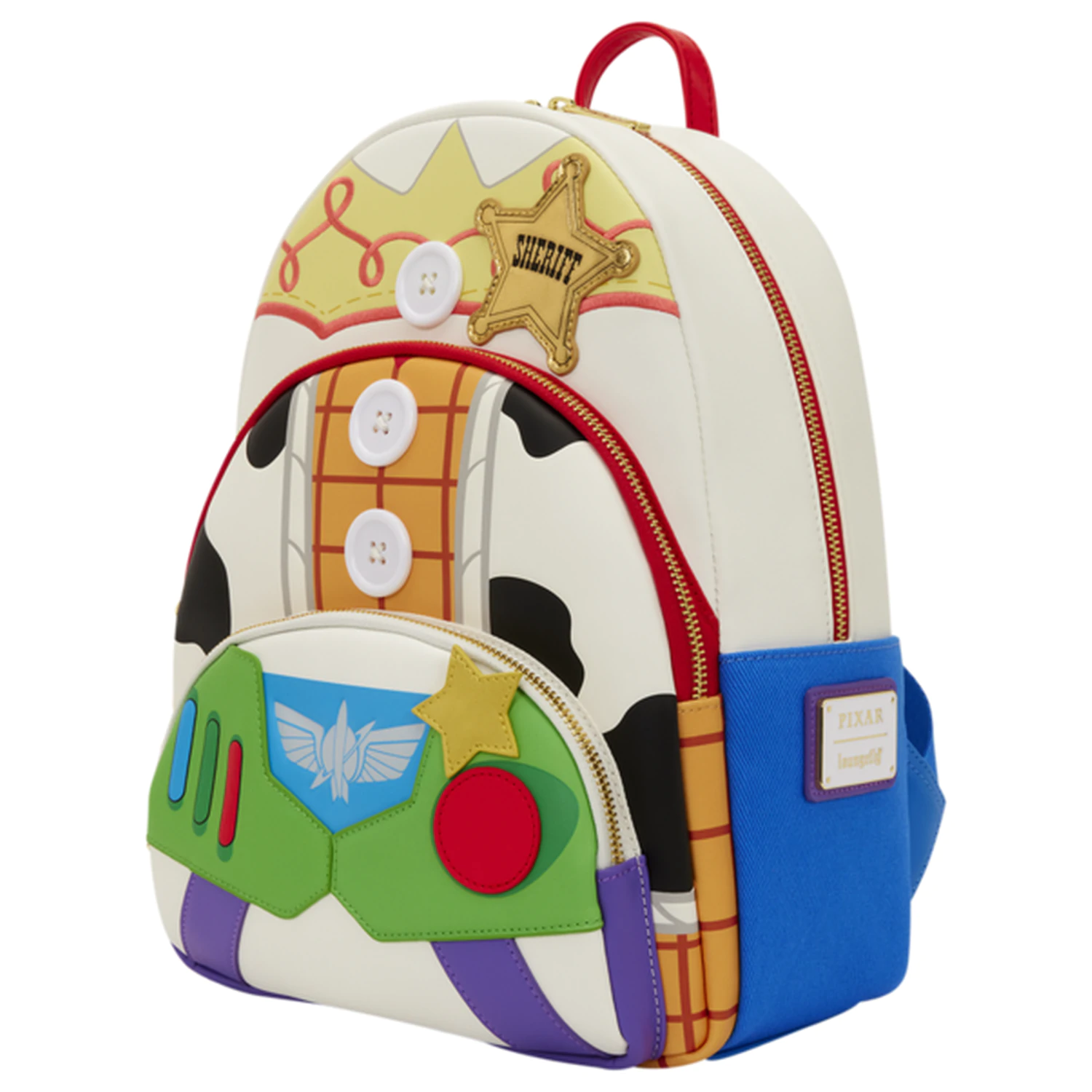 Loungefly Disney Pixar Toy Story 5 Jessie, Woody & Buzz Lightyear batoh 31 cm fotografii produktu