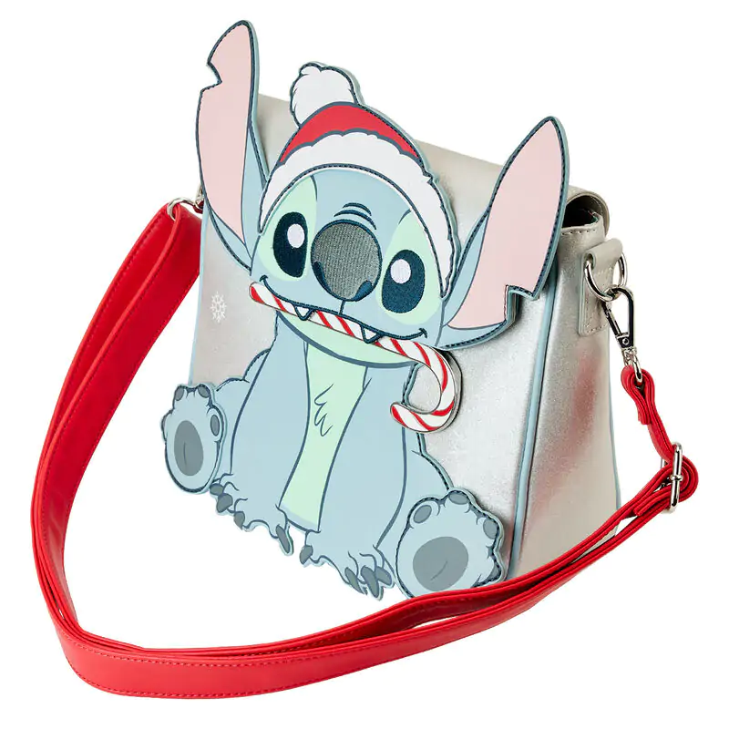 Loungefly Disney Stitch sváteční třpytivá crossbody taška fotografii produktu