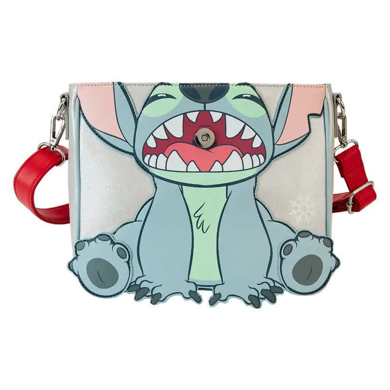 Loungefly Disney Stitch sváteční třpytivá crossbody taška fotografii produktu