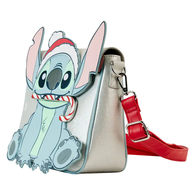 Loungefly Disney Stitch sváteční třpytivá crossbody taška fotografii produktu