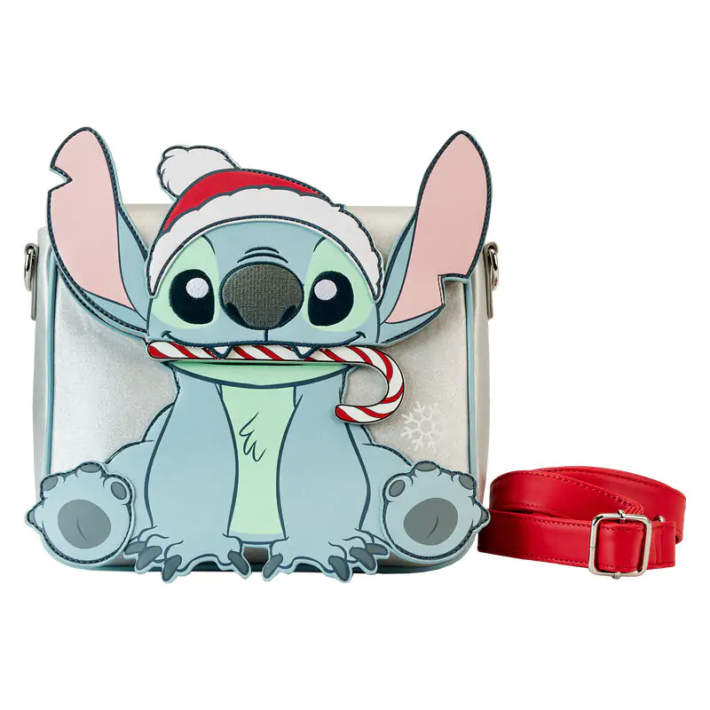 Loungefly Disney Stitch sváteční třpytivá crossbody taška fotografii produktu