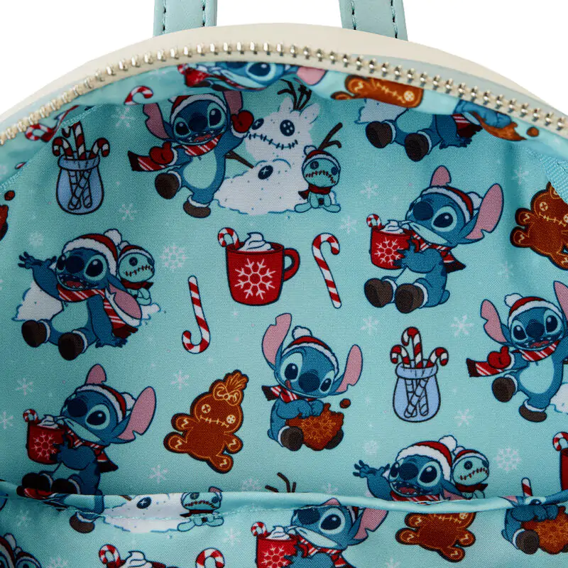 Loungefly Disney Stitch Holiday Snow Angel třpytivý batoh 26cm fotografii produktu
