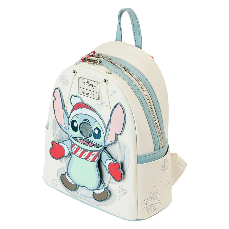 Loungefly Disney Stitch Holiday Snow Angel třpytivý batoh 26cm fotografii produktu